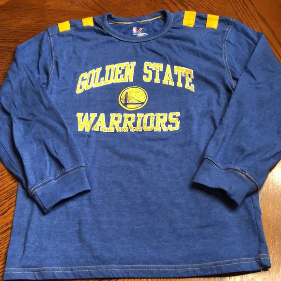 Golden State Warriors Retro Long Sleeve Tee Shirt - Picture 2 of 6